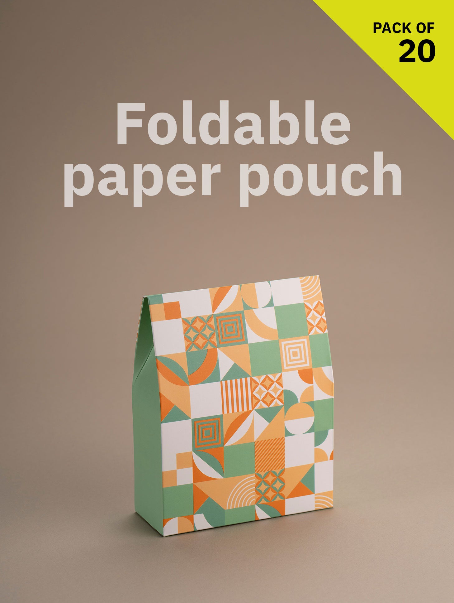 Foldable Paper Pouch