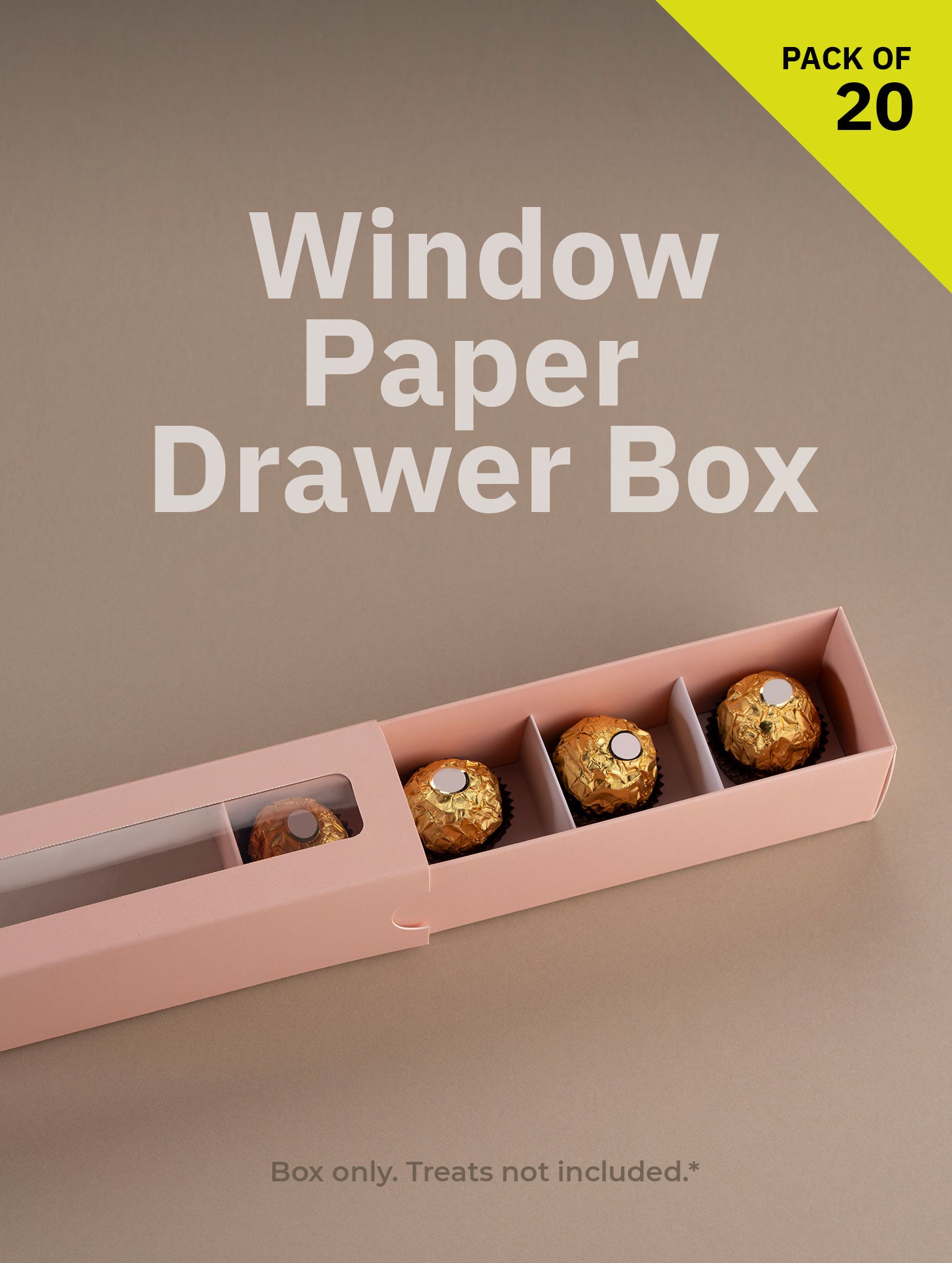 Window Paper Drawer Box